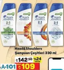 HEAD&SHOULDERS ŞAMPUAN ÇEŞİTLERİ 330 ML